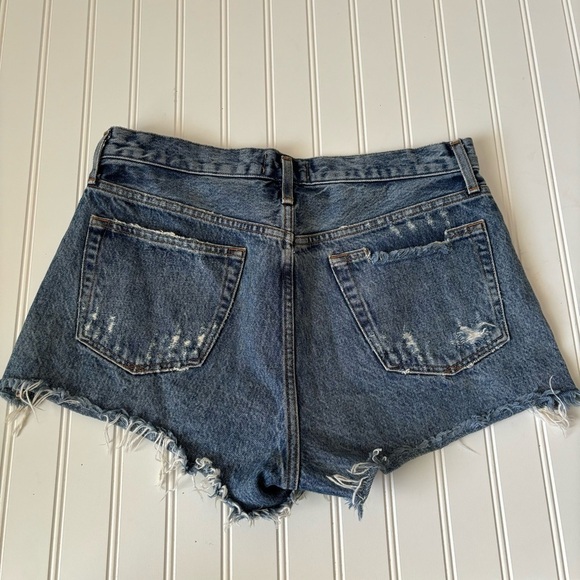 AGOLDE | Women's Distressed Parker Cut Off Shorts Size 28 Button Fly - Picture 12 of 15